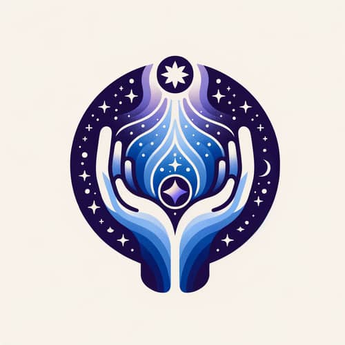 Artistic Logo for The Gratitude Monologue - Surrender to the Universe