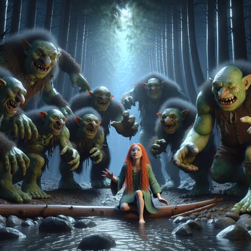 Enchanting Forest Hide and Seek with Trolls and Girl