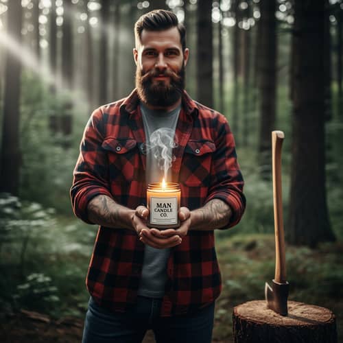 Manly Lumberjack Scented Candles for Men Manly Lumberjack Scented Candles for Men
