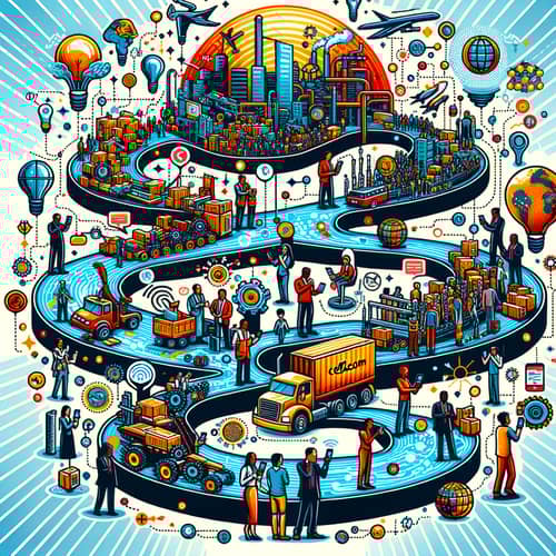 Global Telecommunication Supply Chain Illustration - Cellcom Streamline