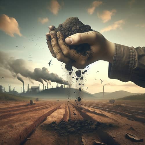 Human-Induced Soil Degradation: Impactful Photo