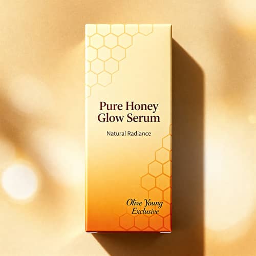 Premium Honey-Inspired Packaging Design for Olive Young