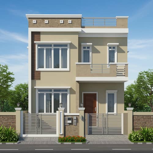 Modern Two-Story House with Elegant Design