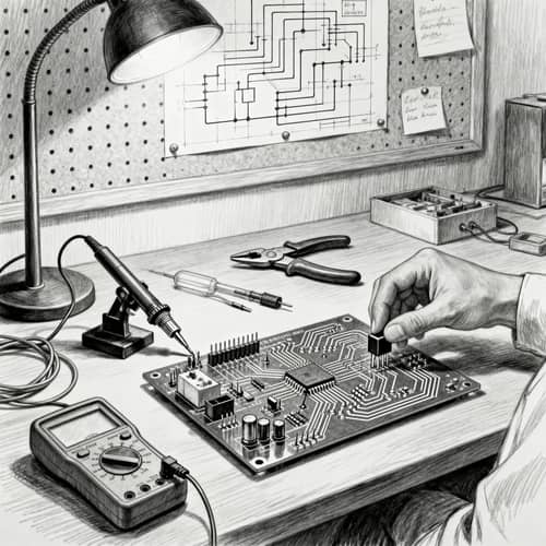 Electrical Engineering Sketch Art Concepts