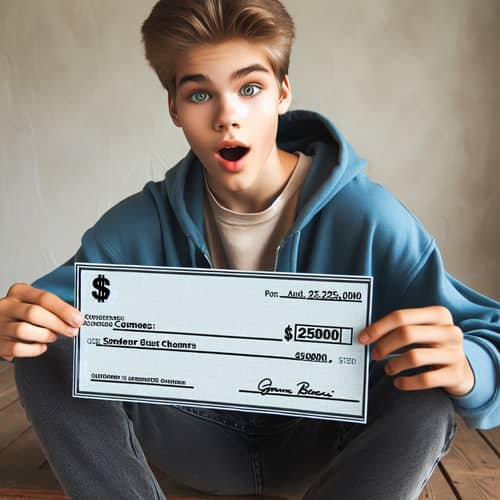 Teenager Wins $25,000 Surprise Prize