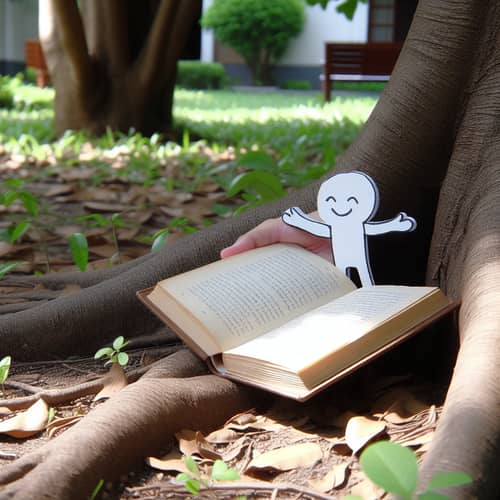 Discovering a Book Under a Tree