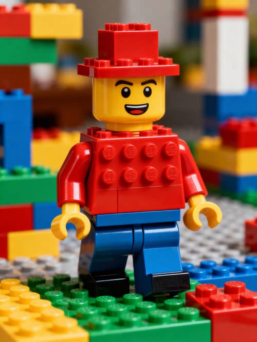 Colorful LEGO Brick-Built Designs for Creative Play