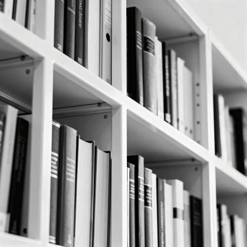 Modern Ivory Metal Bookcase for Professional Offices Modern Ivory Metal Bookcase for Professional Offices