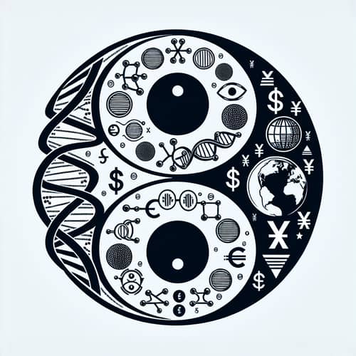 Simple Yin Yang Tattoo Design Influenced by Genetics, Biology & International Business