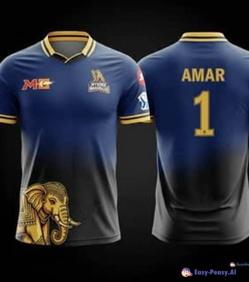 Transformed Jersey Design with Unique Elephant Art