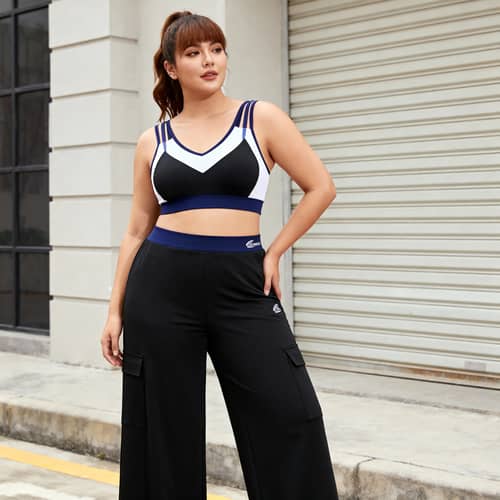 Large Size Sports Bra and Pant Design Pattern
