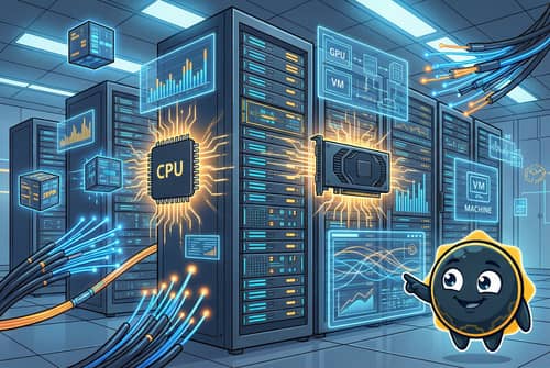 High-Performance VPS Hosting - Premium Comic Illustration