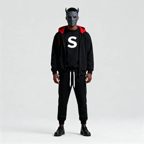 Stylish Male Skin Design with Dark Features