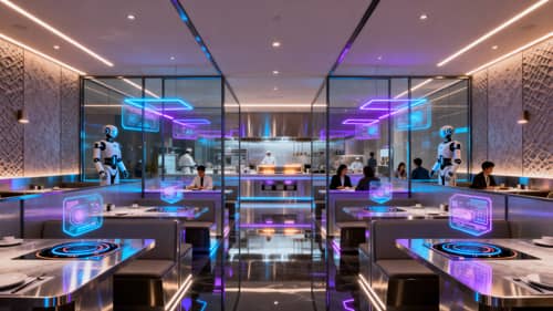 Futuristic Restaurant Interior Design Ideas