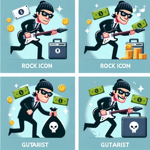Rock Icon - Artistic Illustration