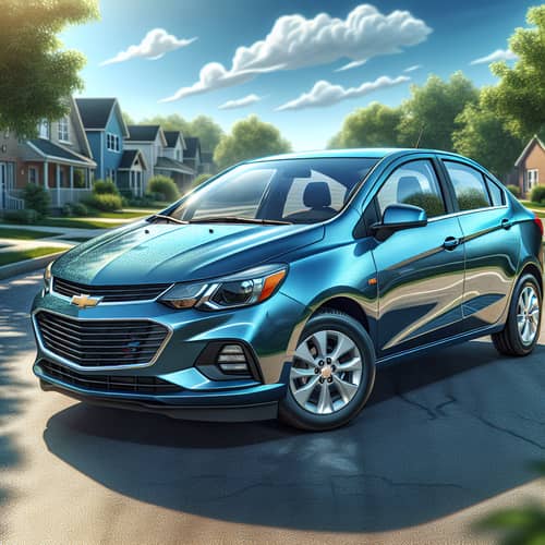 Detailed Chevrolet Aveo Compact Car Model Image