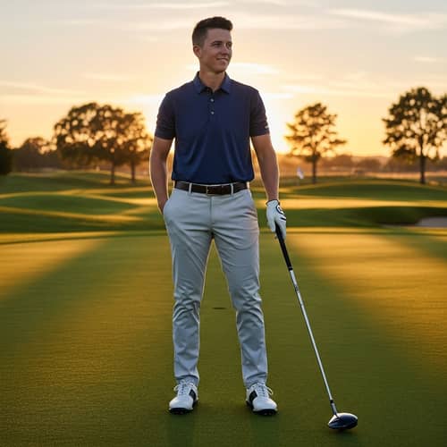 Navy Blue Good T-Shirt and Chinos Outfit