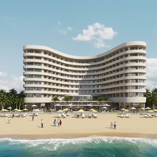 Beachfront Hotel with Modern Amenities