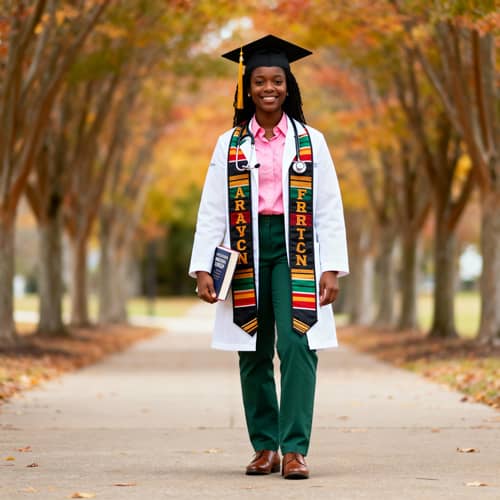 Graduating Registered Nurse Photo in Nature Graduating Registered Nurse Photo in Nature