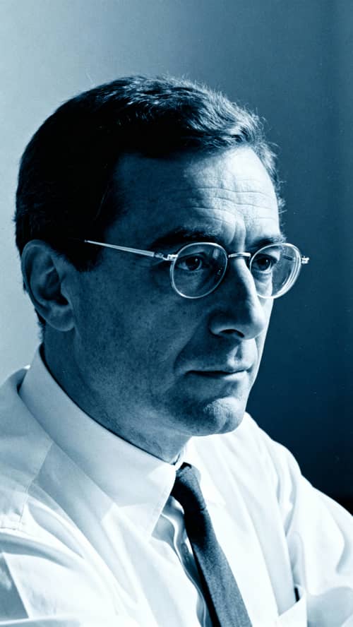 Vintage Black and White Portrait of Roland Barthes Vintage Black and White Portrait of Roland Barthes