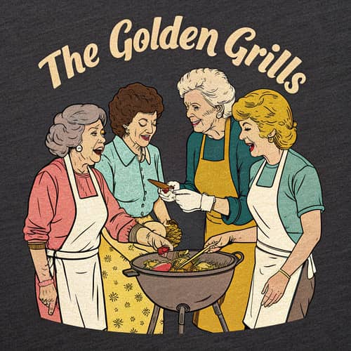 The Golden Grills T-Shirt Design