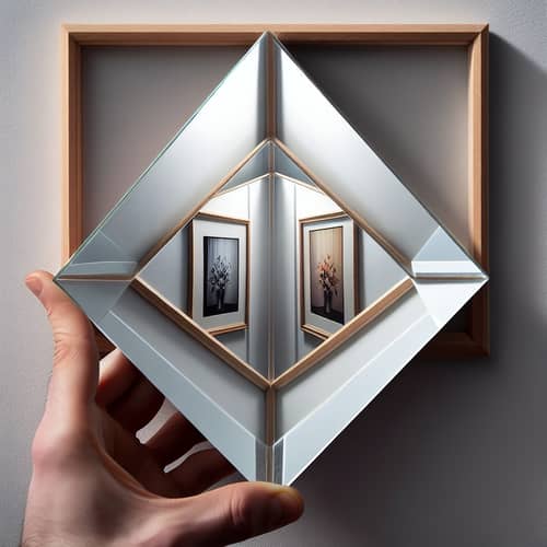 Optical Illusion: Picture Reflection Revealed by Prisms