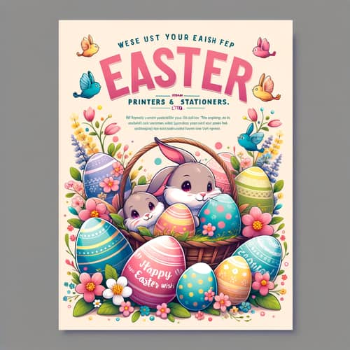 Bright Easter Poster - Delight Printers & Stationers Ltd