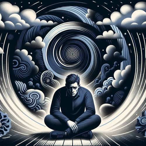 Man's Inner World in Depression: Overwhelming Emotions & Isolation