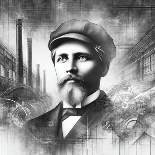 Influential Figure of the Early 20th Century | Cityscape Background