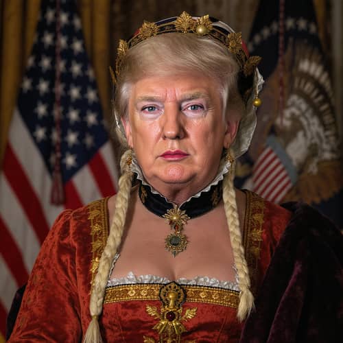Trump as a 17th Century Woman: A Unique Portrayal