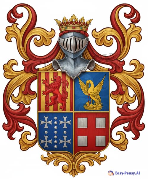 Exquisite Family Coat of Arms Design