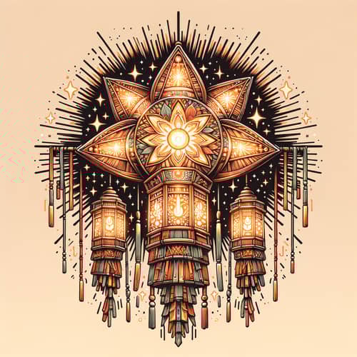 Recycled 5 Feet Tall Parol Design: PASKONG EL Royale Theme