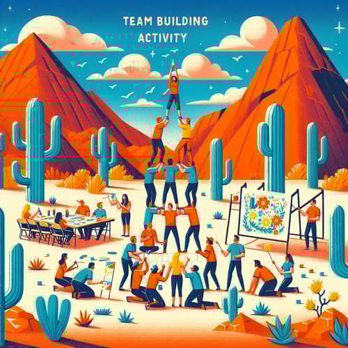 Engaging Team Building Activities in Phoenix Desert Landscape