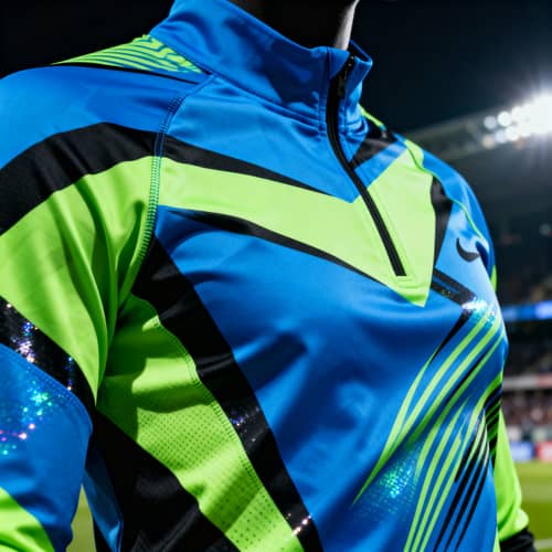 Dynamic Goalkeeper Jersey Design with Bold Patterns