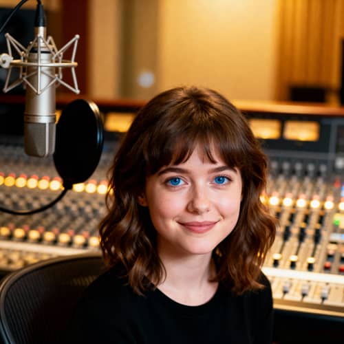 Recording Studio Portrait of a Petite Woman Recording Studio Portrait of a Petite Woman