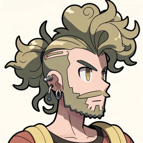 Cool Hippie Pokemon Trainer with Unique Style