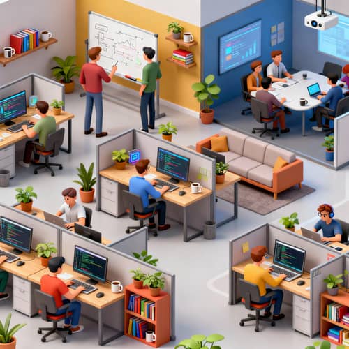 Isometric Office Design for Developers Isometric Office Design for Developers