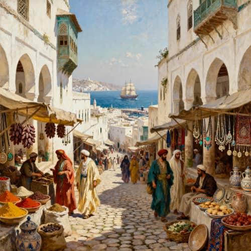 Explore Algiers' Casbah: A Vibrant 19th-Century Scene Explore Algiers' Casbah: A Vibrant 19th-Century Scene