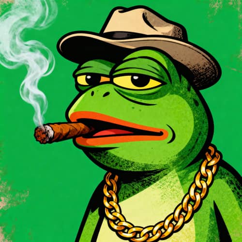 Pepe Frog Meme Coin: Smokin' Style Pepe Frog Meme Coin: Smokin' Style