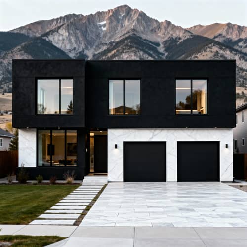 Stunning Modern Black Concrete House in Colorado Stunning Modern Black Concrete House in Colorado