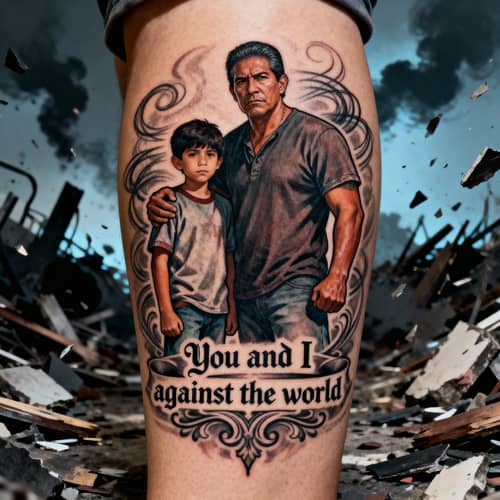 Heartwarming Tattoo Design: Strength & Unity Heartwarming Tattoo Design: Strength & Unity