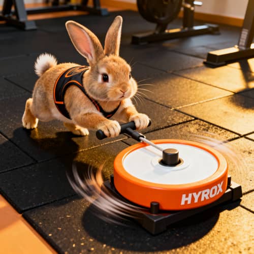 Bunny Hyrox Workout: Sled Pull Exercises Bunny Hyrox Workout: Sled Pull Exercises