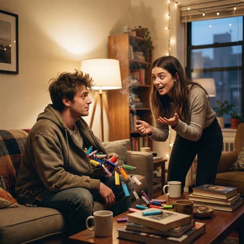 Cinematic Comedy Scene: Noah & Anna's Lighter Heist