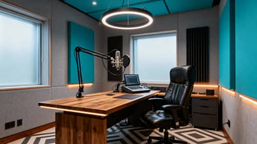 Beautiful Custom Podcast Studio Design Beautiful Custom Podcast Studio Design