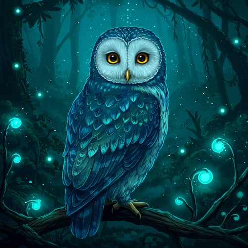 Smart Owl Digital Art | Captivating Artwork
