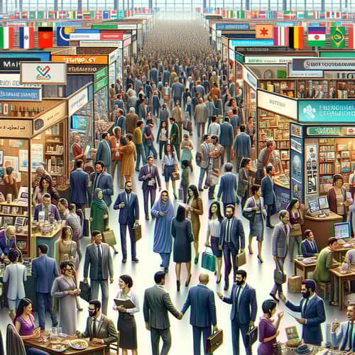 Global Commerce Showcase: Diverse Trade Fair Scene