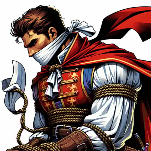 Valiant White Prince Prepared for Execution by Royal Guards