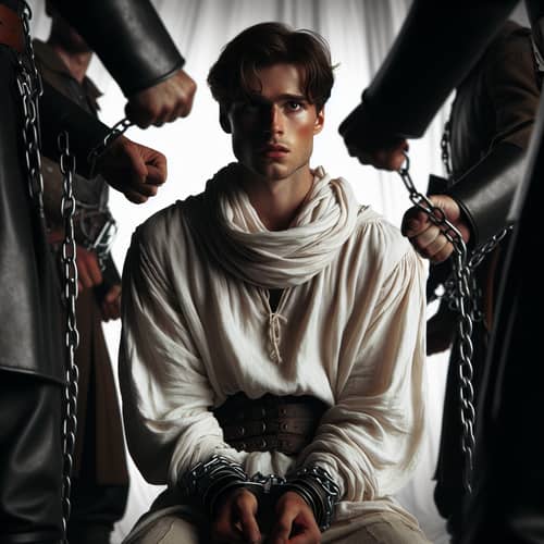 Brave White Prince Ambushed by Guards: Symbol of Power and Freedom