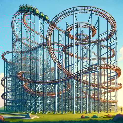 Intricate Prototype Roller Coaster Design | High-Speed Tracks