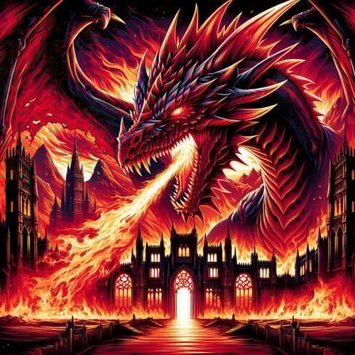 Bloodfire Gaming: Fierce Dragon & Charred Castle
